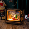 Novogodišnji ukras retro televizor na baterije
