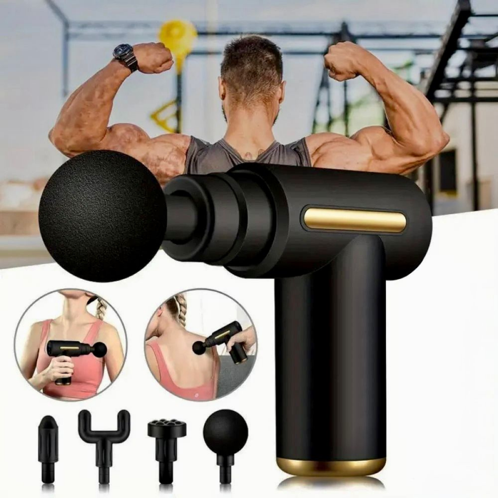 Ultra električni masažer sa 4 nastavka i 6 brzina i ulazom za punjenje tip C